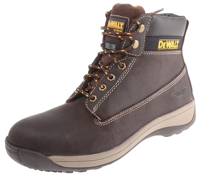 Dewalt Apprentice Brown Size 9 DeWALT DeWALT Apprentice Brown Steel Toe Capped Men s Safety Boots UK 9 EU 43 667 8393 RS Components