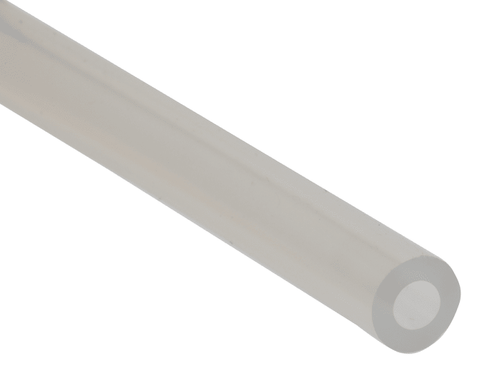 Tube flexible RS PRO Silicone, Ø 3.2mm x Ø 6.4mm, L 3m Translucide