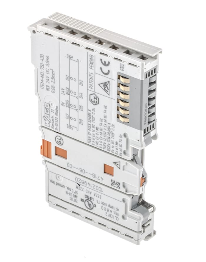 750430 Wago Módulo de E/S PLC Wago para usar con 750 Series, 8