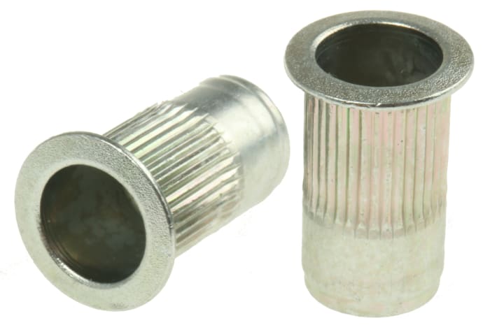 AVK Plain, M6 Steel Threaded Insert, 12.7mm diameter 10mm