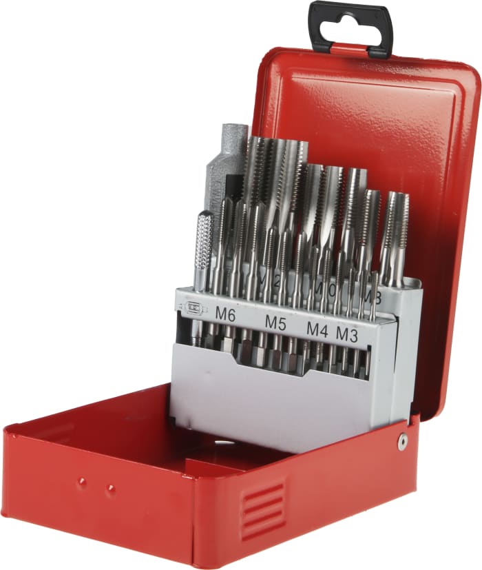 RS PRO Tap Set, M3 → M12 Thread, Metric Standard, Hand Tap