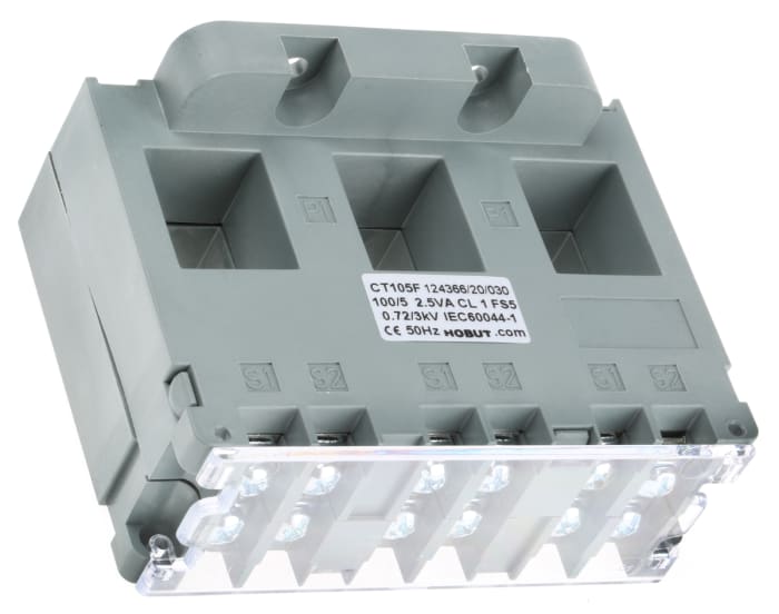 HOBUT CT105 Series Base Mounted Current Transformer, 100:5, 21mm Bore