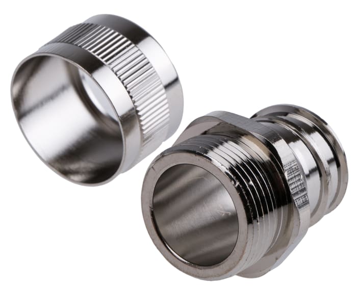 RS PRO Fixed Fitting, Cable Conduit Fitting, 25mm Nominal Size, M25x1.5, Brass