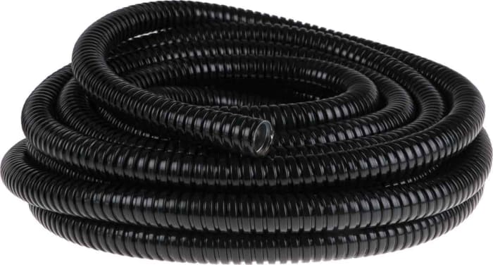 RS PRO Flexible Conduit, 20mm Nominal Diameter, Galvanised Steel, Black