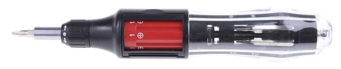 Jeu de tournevis standard interchangeables RS PRO, Phillips, Fendu, Torx, 11 pièces