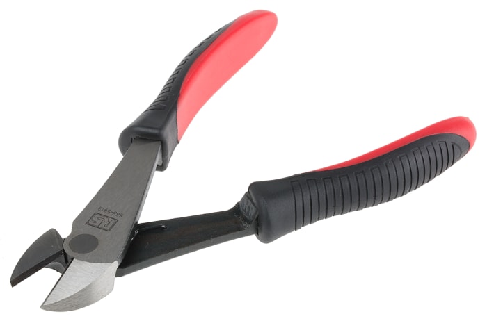 RS PRO 180mm Diagonal Type Cable Cutter For Copper Wire, 2mm cutting capacity