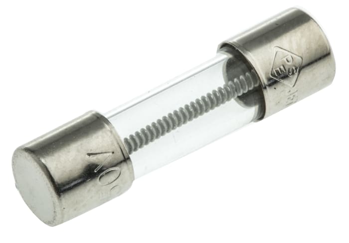 RS PRO 2A T Glass Cartridge Fuse, 5 x 20mm