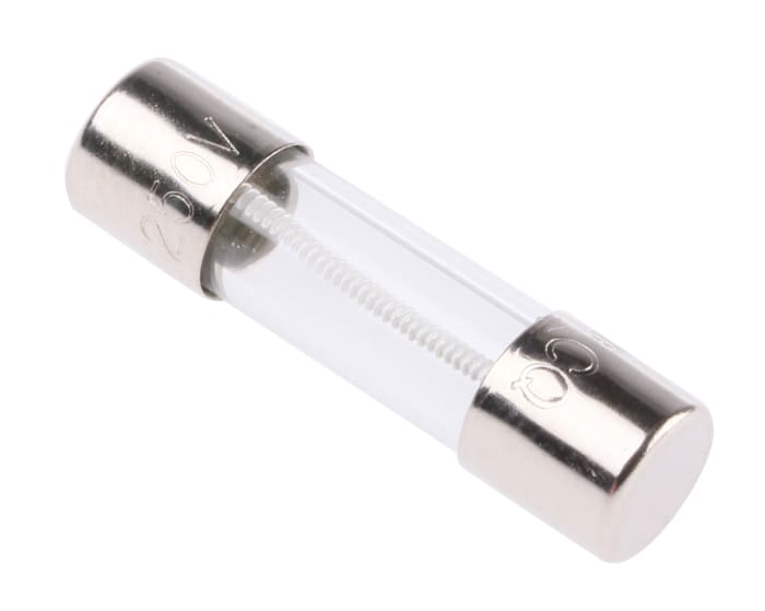 RS PRO 1A T Glass Cartridge Fuse, 5 x 20mm