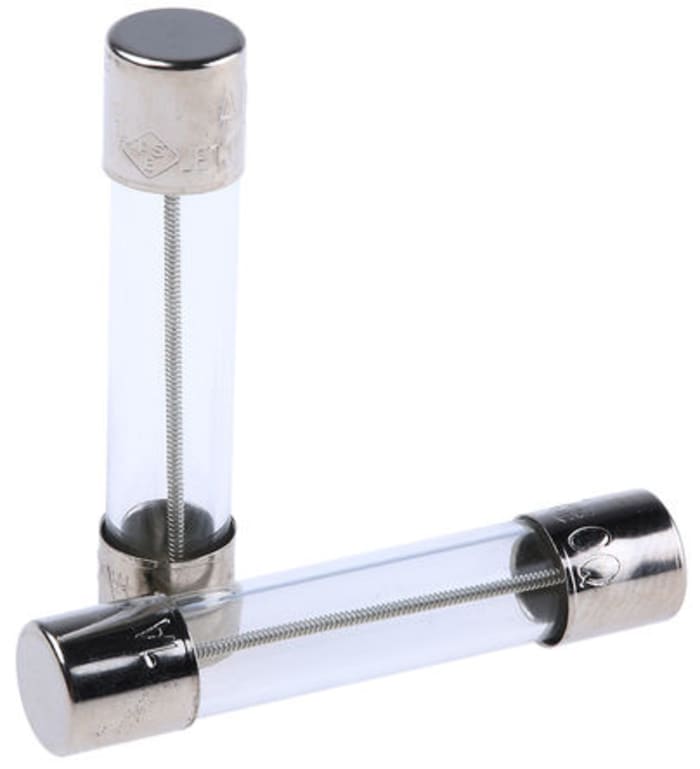 RS PRO 1A T Glass Cartridge Fuse, 6.3 x 32mm