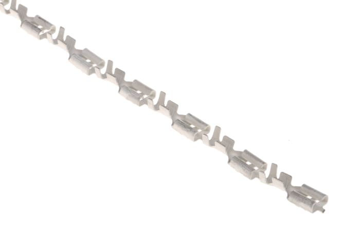 TE Connectivity FASTIN-FASTON .250 Uninsulated Female Spade Connector, Receptacle, 6.35 x 0.81mm Tab Size, 1mm² to