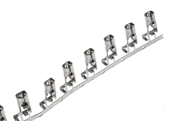 TE Connectivity Positive Lock .250 Mk I Uninsulated Female Spade Connector, Flag Terminal, 6.35 x 0.81mm Tab Size,