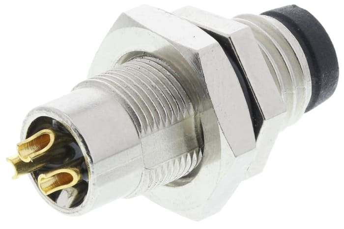 TE Connectivity Circular Connector, 3 Contacts, Panel Mount, M8 Connector, Plug, Male, IP67, M8 Series