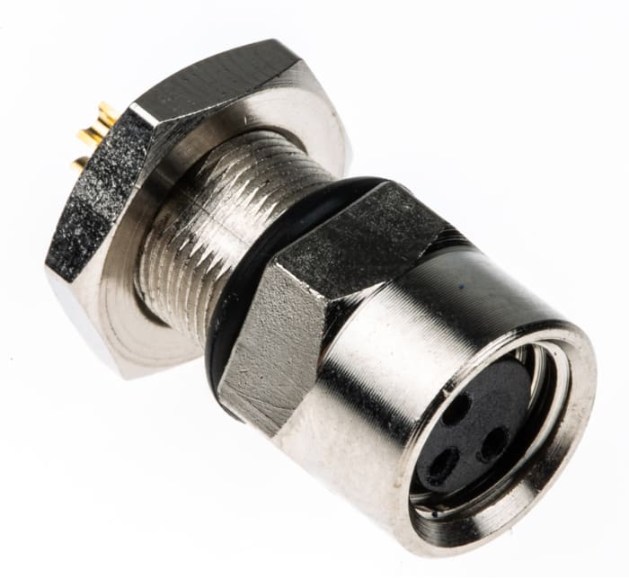 TE Connectivity Circular Connector, 3 Contacts, Panel Mount, M8 Connector, Socket, Female, IP67, M8 Series