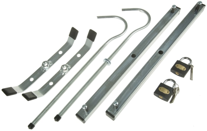 Roof rack store clamps for ladders