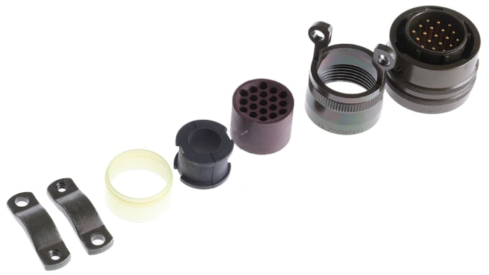 Amphenol Socapex, 451 19 Way Cable Mount MIL Spec Circular Connector Plug, Pin Contacts,Shell Size 14, Bayonet Coupling
