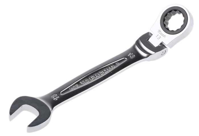 Facom Combination Ratchet Spanner, 13mm, 154 mm Overall