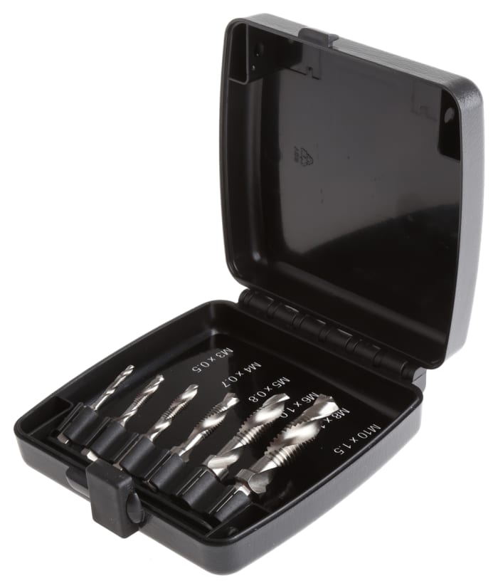 RS PRO Tap & Drill Set, M3 → M10 Thread, Metric Standard, Hand Tap