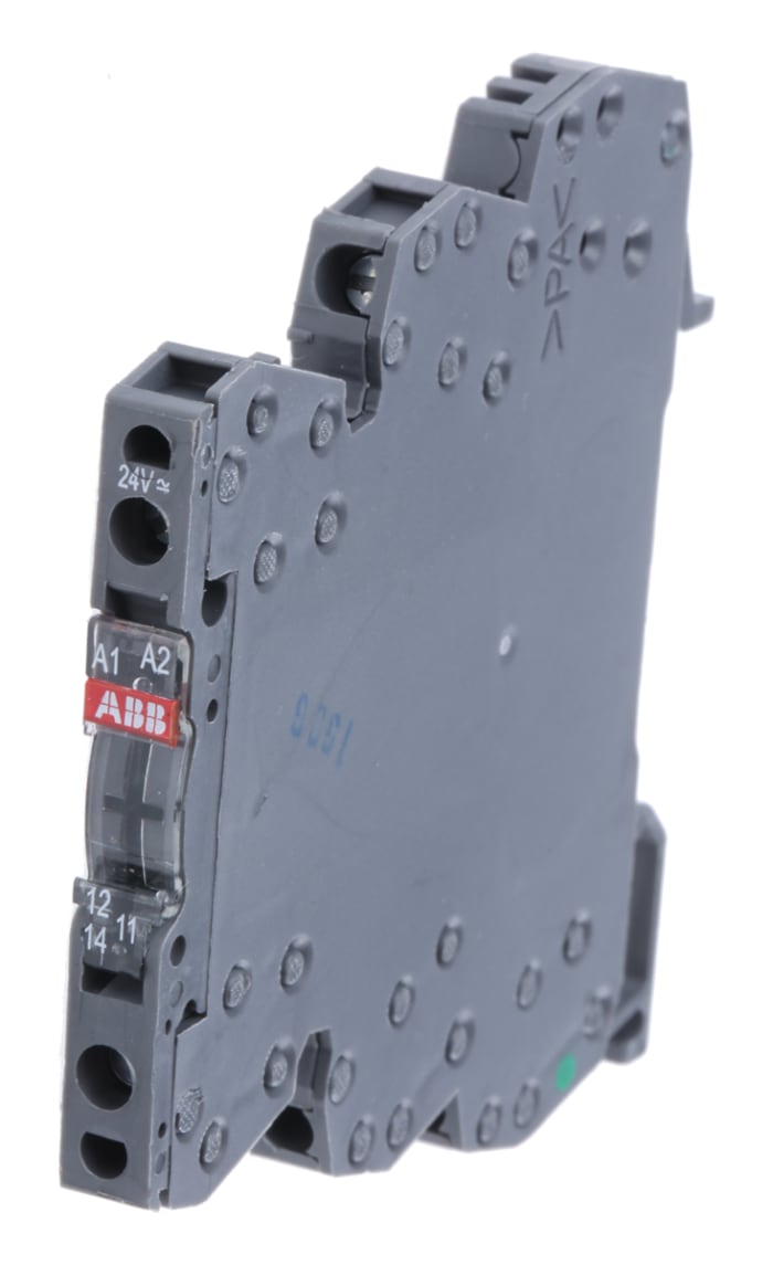 Relé modular ABB R600, SPDT, 24V ac/dc, 3 → 6000mA, para carril DIN