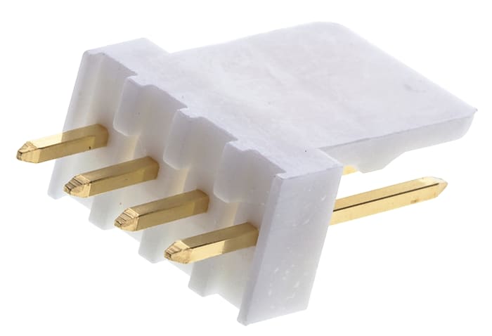 Molex KK 254 Series Straight Through Hole Pin Header, 4 Contact(s), 2.54mm Pitch, 1 Row(s), Unshrouded