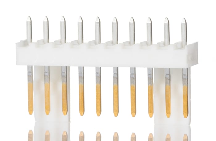 Molex KK 254 Series Straight Through Hole Pin Header, 10 Contact(s), 2.54mm Pitch, 1 Row(s), Unshrouded