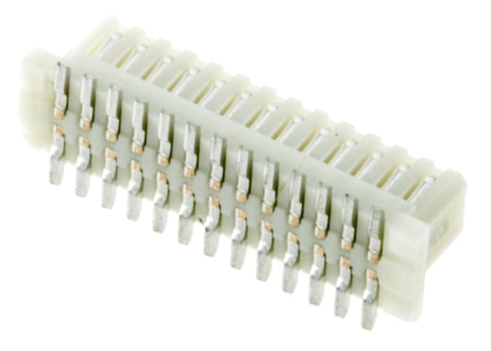 Molex Straight Surface Mount PCB Socket, 26-Contact, 2-Row, 0.8mm Pitch, Solder Termination