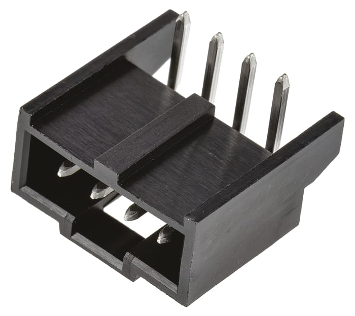 Molex C-Grid III Series Right Angle Through Hole PCB Header, 4 Contact(s), 2.54mm Pitch, 1 Row(s), Shrouded