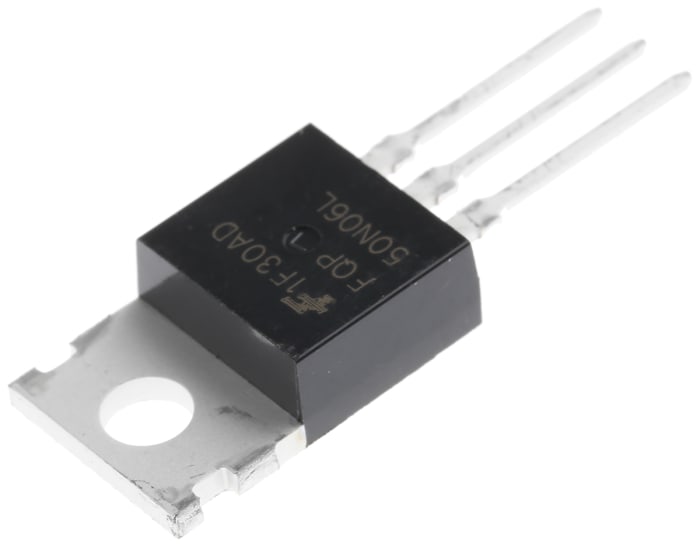 N-Channel MOSFET, 52 A, 60 V, 3-Pin TO-220AB onsemi FQP50N06L