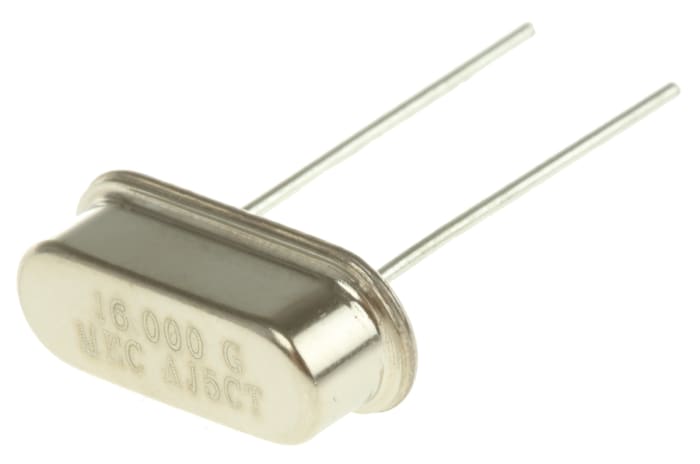 MERCURY 16MHz Crystal ±30ppm HC-49-US 2-Pin 10.7 x 4.3 x 3.5mm