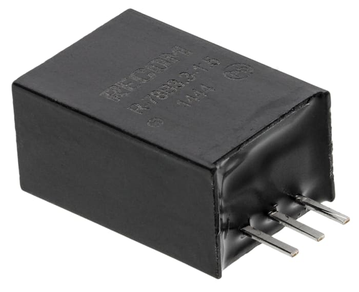 Recom Switching Regulator, Through Hole, 3.3V dc Output Voltage, 4.75 → 18V dc Input Voltage, 1.5A Output