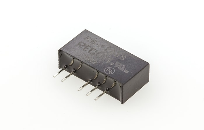 Recom RB DC-DC Converter, 5V dc/ 200mA Output, 10.8 → 13.2 V dc Input, 1W, Through Hole, +85°C Max Temp -40°C