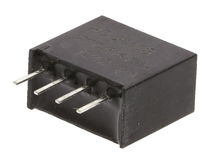Recom RO DC-DC Converter, 15V dc/ 66mA Output, 21.6 → 26.4 V dc Input, 1W, Through Hole, +85°C Max Temp -40°C
