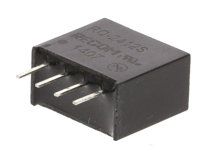 Recom RO DC-DC Converter, 12V dc/ 83mA Output, 21.6 → 26.4 V dc Input, 1W, Through Hole, +85°C Max Temp -40°C