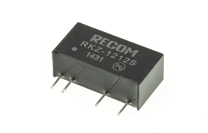 Recom RKZ DC-DC Converter, 12V dc/ 168mA Output, 10.8 → 13.2 V dc Input, 2W, Through Hole, +85°C Max Temp -40°C