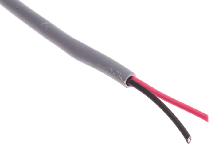 Alpha Wire Alpha Essentials LSZH Communication & Control Series Data Cable, 2 Cores, 0.56 mm², Unscreened, 20 AWG, 30m,