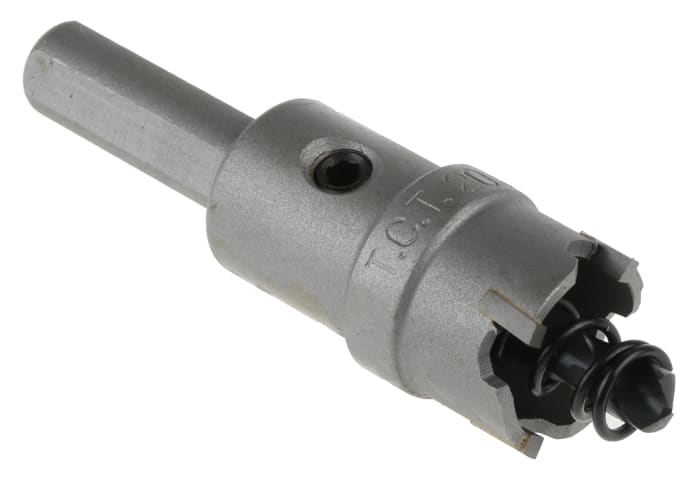 Jeu de forets à carotter RS PRO Pointes au carbure de tungstène 20mm , profondeur de coupe 13mm