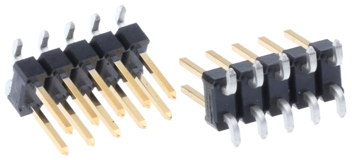 Amphenol Communications Solutions BergStik Series Straight Surface Mount Pin Header, 10 Contact(s), 2.54mm Pitch, 2