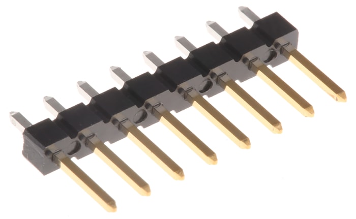 Amphenol Communications Solutions BergStik Series Straight Through Hole Pin Header, 8 Contact(s), 2.54mm Pitch, 1