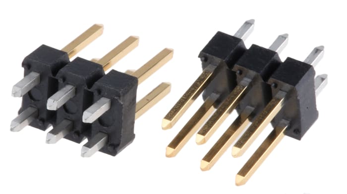 Amphenol Communications Solutions BergStik Series Straight Through Hole Pin Header, 6 Contact(s), 2.54mm Pitch, 2