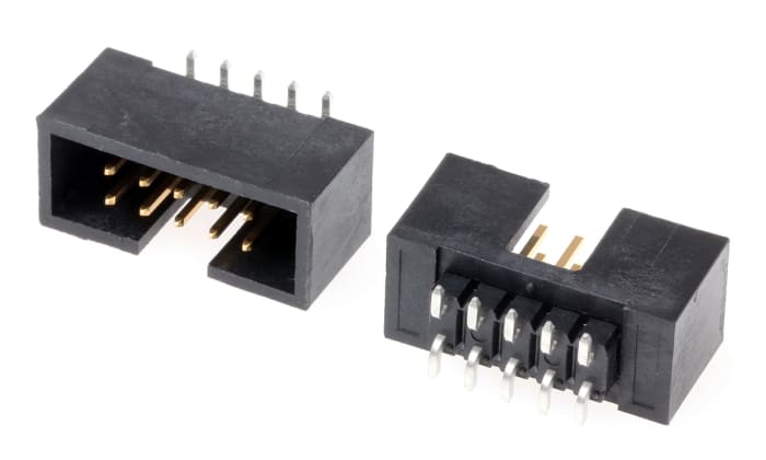 Amphenol Communications Solutions Quickie Series Straight Surface Mount PCB Header, 10 Contact(s), 2.54mm Pitch, 2