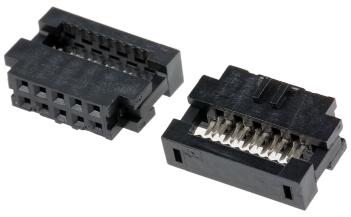 Amphenol Communications Solutions 10-Way IDC Connector Socket for Cable Mount, 2-Row