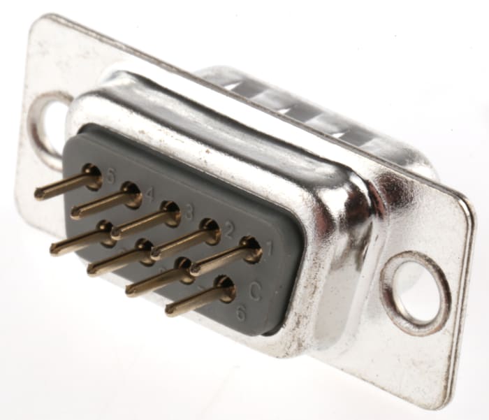 ASSMANN WSW A-DS 9 Way Through Hole D-sub Connector Plug, 2.77mm Pitch