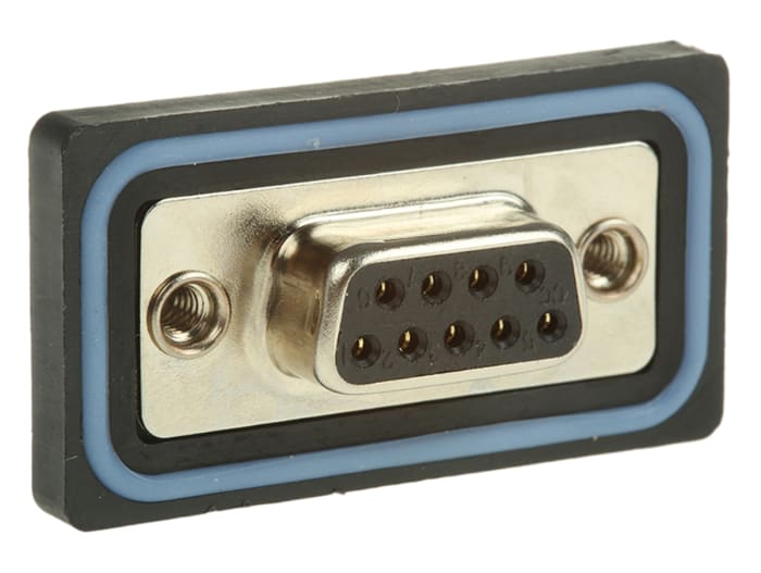 ASSMANN WSW A-DF 9 Way Straight 2.77 mm Pitch Panel Mount D-Sub Connector