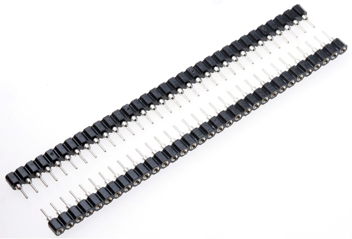 ASSMANN WSW AW 127 Series Straight Through Hole Mount PCB Socket, 32-Contact, 1-Row, 2.54mm Pitch, Solder Termination