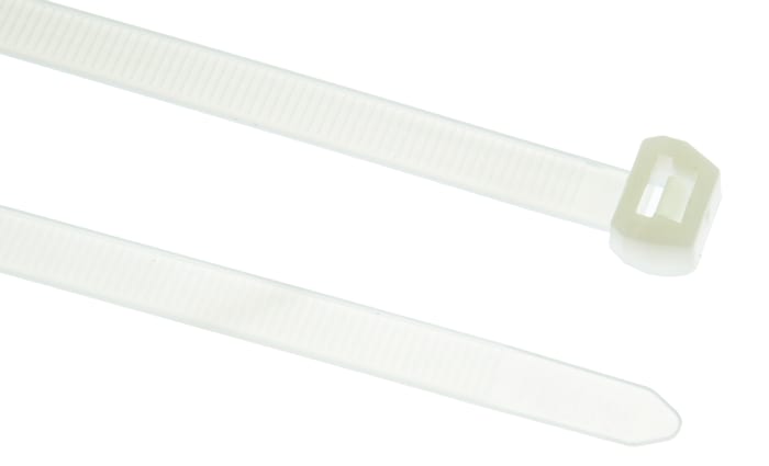 Serre-câble HellermannTyton T120ROS, 385mm x 7.6 mm, Naturel, en Polyamide 6.6 (PA66), x 100