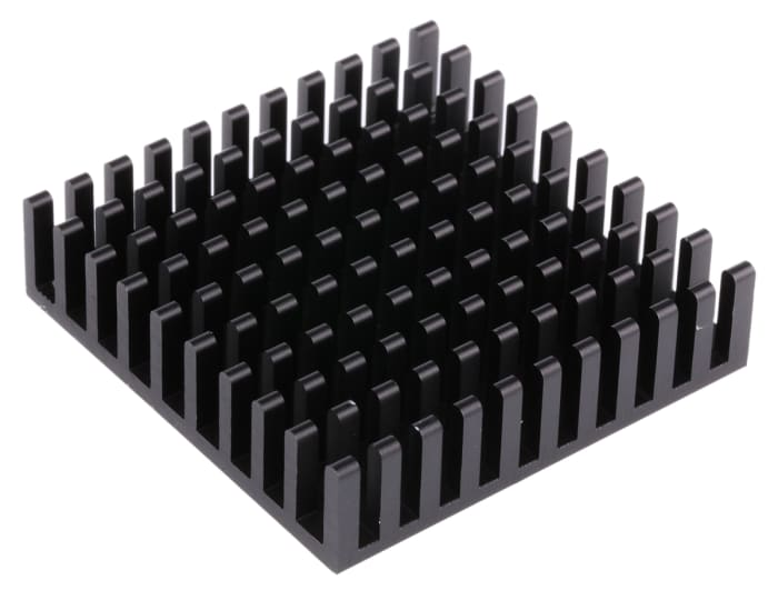 Fischer Elektronik Heatsink, Universal Square Alu, 13.8K/W, 40 x 40 x 10mm, Adhesive Foil, Conductive Foil