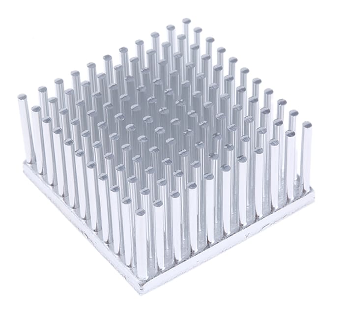 Fischer Elektronik Heatsink, Universal Square Alu, 3.5K/W, 40 x 40 x 20mm, Adhesive Foil, Conductive Foil