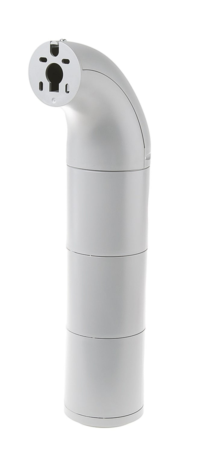 Werma 894 Series Clear Signal Tower, 3 Lights, 115 → 230 V ac, Tube, Wall Mount