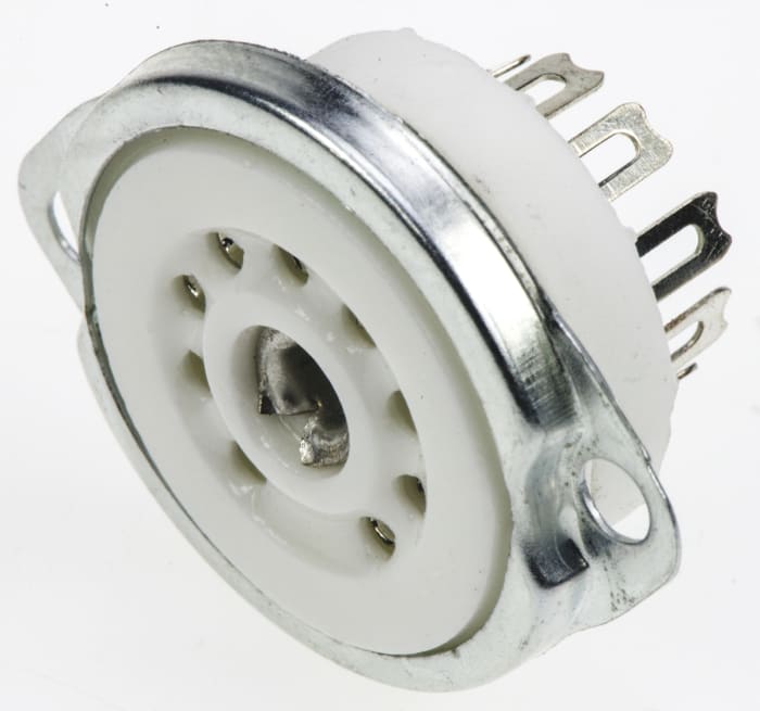 RS PRO Thermionic Valve Base, B9A Base For 12AU7, 12AX7, 6DJ8, 6L13, B329, B339, CV491, CV492, E88CC, ECC82, ECC83