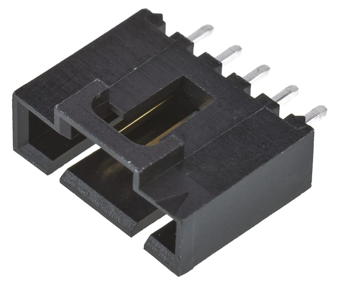 Molex SL Series Vertical Through Hole PCB Header, 5 Contact(s), 2.54 mm Pitch, 1 Row, Shrouded
