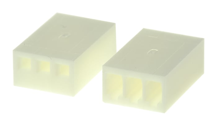Boitier de connecteur Femelle, 3 contacts 1 rang , pas 2.54mm, Droit, Montage sur câble, série KK 254